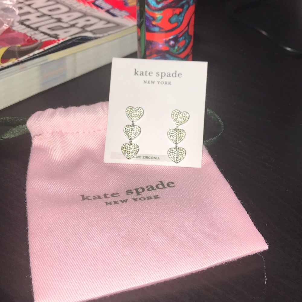 Kate spade heart earrings
